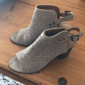 Diba open toed booties